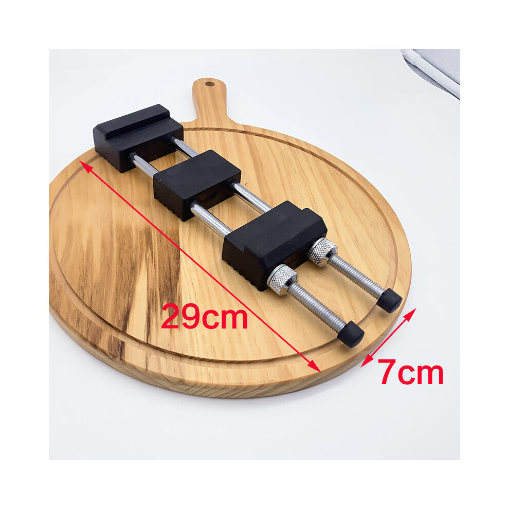 (A-Stainless Steel B) Adjustable Sharpening Stone Holder Knife Sharpener Auxiliary Accessories Whetstone Base Bamboo/Silica Base System Kitchen Tools 4853843654277