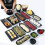 (a-D) Solid Black Food Grade Plastic Tableware Ceramic Plate Dish Dinnerware Restaurant Barbecue Steak Plates Household Dinner Dishes 5