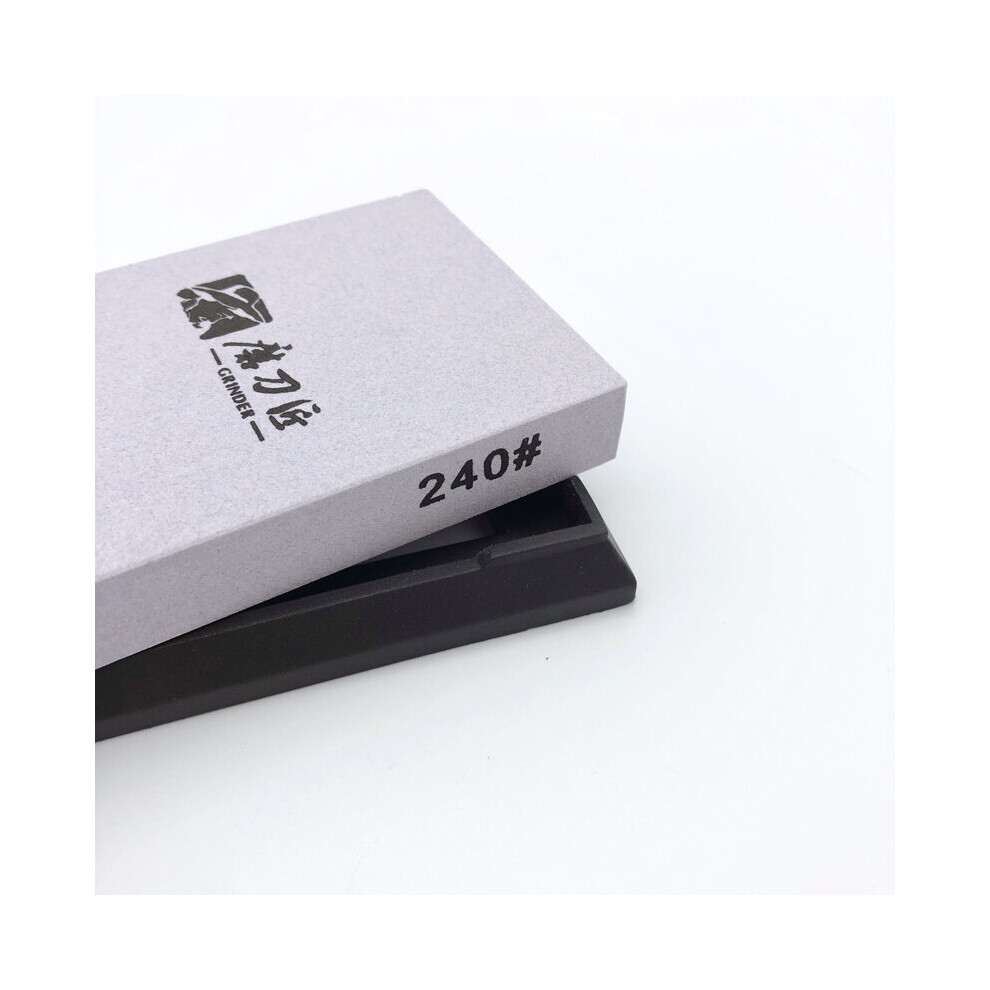 (A-240 Grit As Shown) Grinder Whetstone 240-8000#Grit Angle Guide Kitchen Sharpening Stone White Alundum Fast Knife Sharpener Taidea Sharpener System 4853843722983