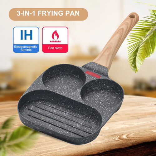 Egg Burger Maker Pan Anti-Scald Handle Breakfast Making Pan Non-stick Easy To Clean for Gas Stove and Induction Cooking Utensils 2