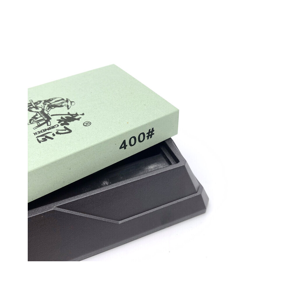 (A-400 Grit As Shown) Grinder Whetstone 240-8000#Grit Angle Guide Kitchen Sharpening Stone White Alundum Fast Knife Sharpener Taidea Sharpener System 4853843723003