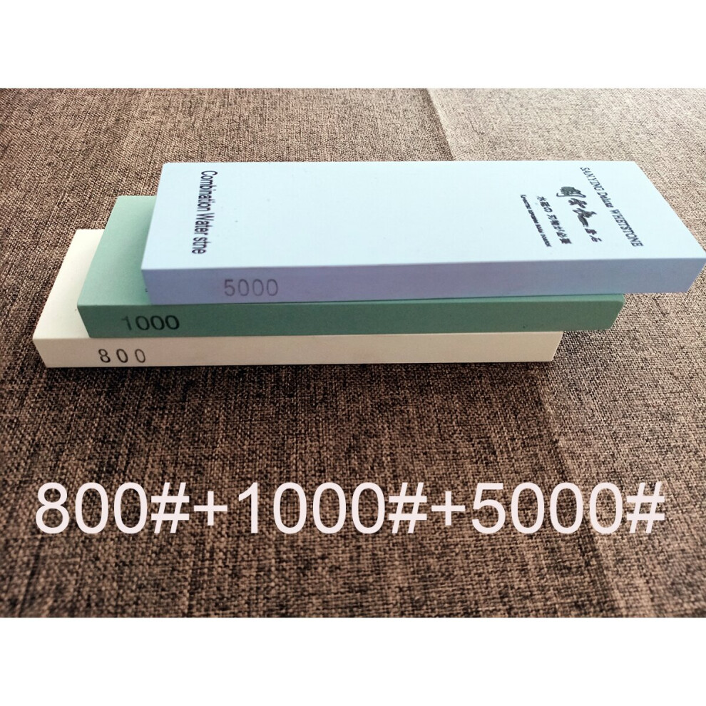 (A-80010005000) Handwork Millstone 400#-8000# Outdoor Kitchen Knife Sharpener Whetstone Water Grinding Stone 180*60*15Mm / 7*2*0.5Inches 4853843627141