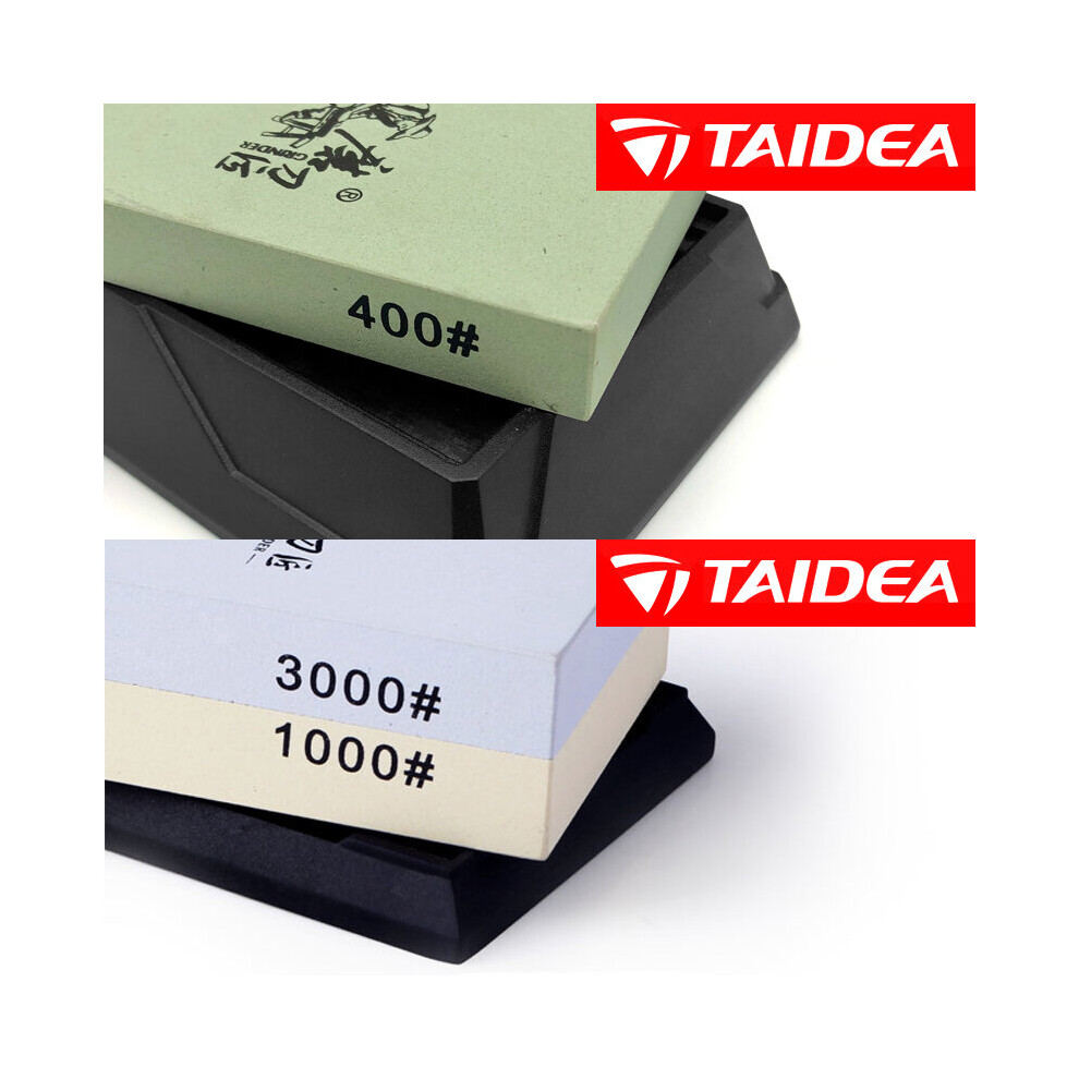 (A-1304 And 6310 As Shown) Taidea Sharpening Stone 240 1000 3000 8000# Professional Sharpening System Whetstone Knife Sharpener Water Grinding Stone T 4853843713714