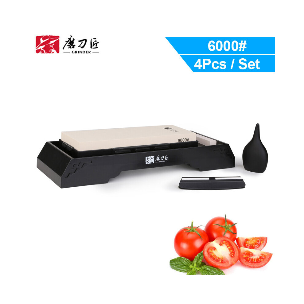 (A-6000Grit 4Pcs As Shown) Taidea Sharpening Stone 240 1000 3000 8000# Professional Sharpening System Whetstone Knife Sharpener Water Grinding Stone T 4853843713790