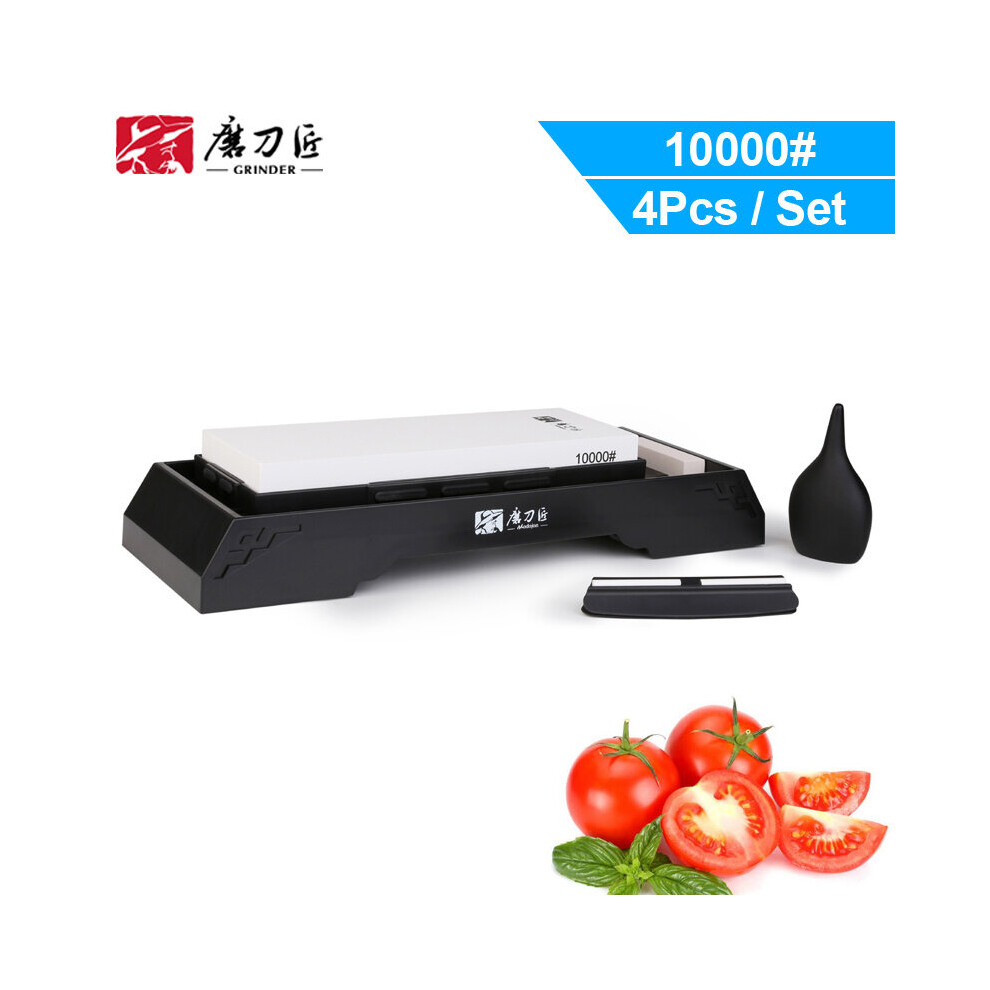 (A-10000Grit 4Pcs As Shown) Taidea Sharpening Stone 240 1000 3000 8000# Professional Sharpening System Whetstone Knife Sharpener Water Grinding Stone 4853843713707
