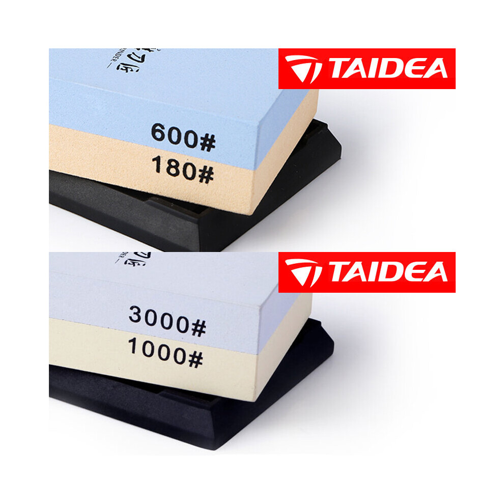 (A-6618 And 6310 As Shown) Taidea Sharpening Stone 240 1000 3000 8000# Professional Sharpening System Whetstone Knife Sharpener Water Grinding Stone T 4853843713844