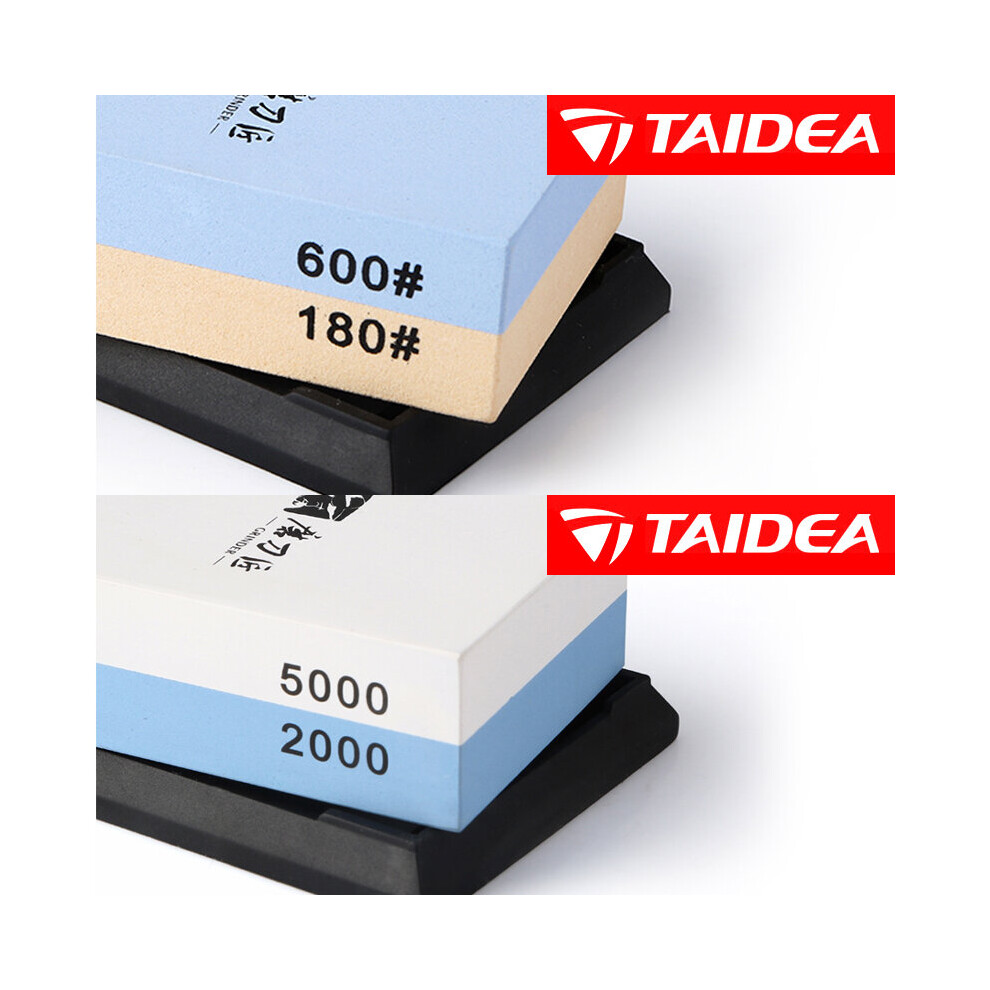 (A-6618 And 6520 As Shown) Taidea Sharpening Stone 240 1000 3000 8000# Professional Sharpening System Whetstone Knife Sharpener Water Grinding Stone T 4853843713851