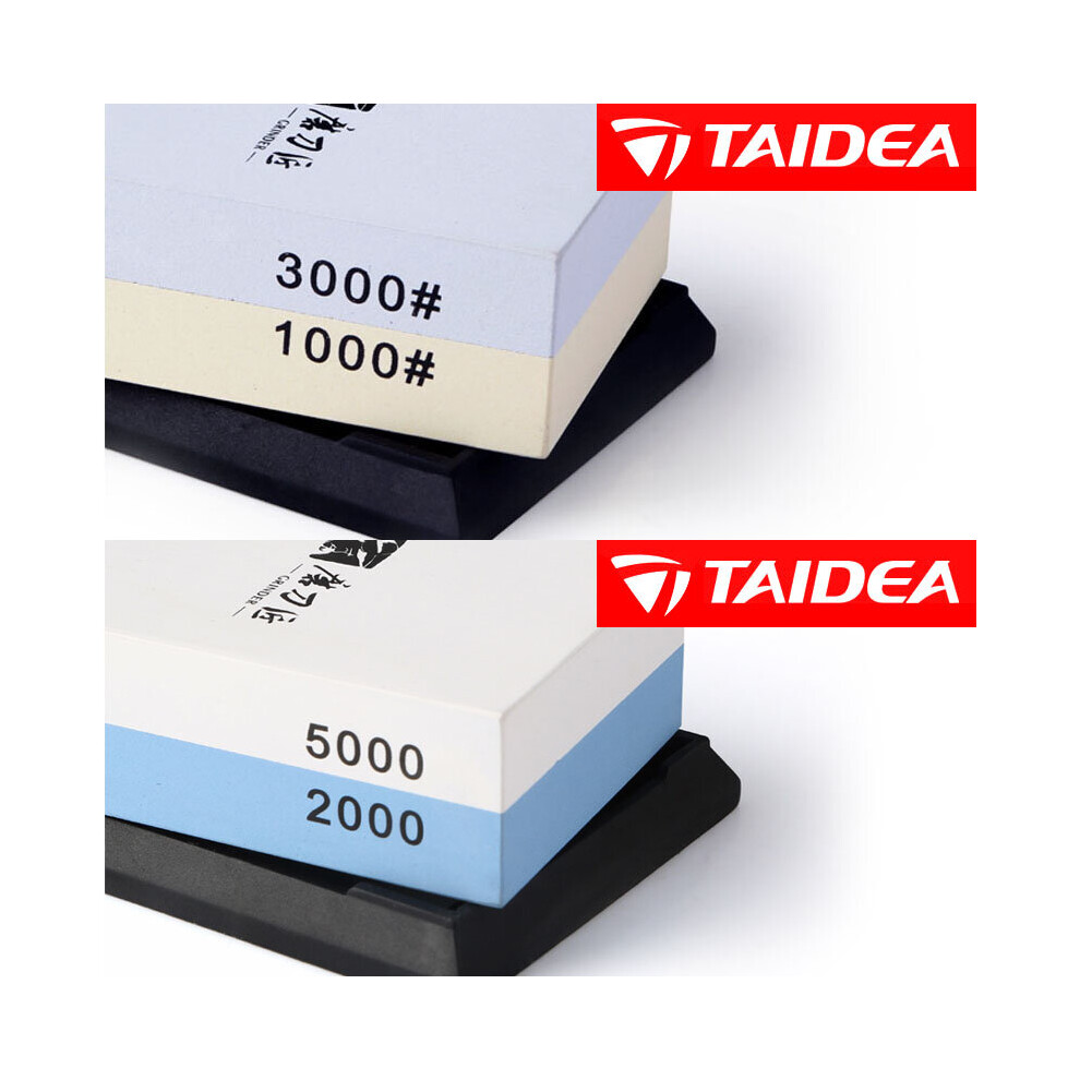 (A-6310 And 6520 As Shown) Taidea Sharpening Stone 240 1000 3000 8000# Professional Sharpening System Whetstone Knife Sharpener Water Grinding Stone T 4853843713837