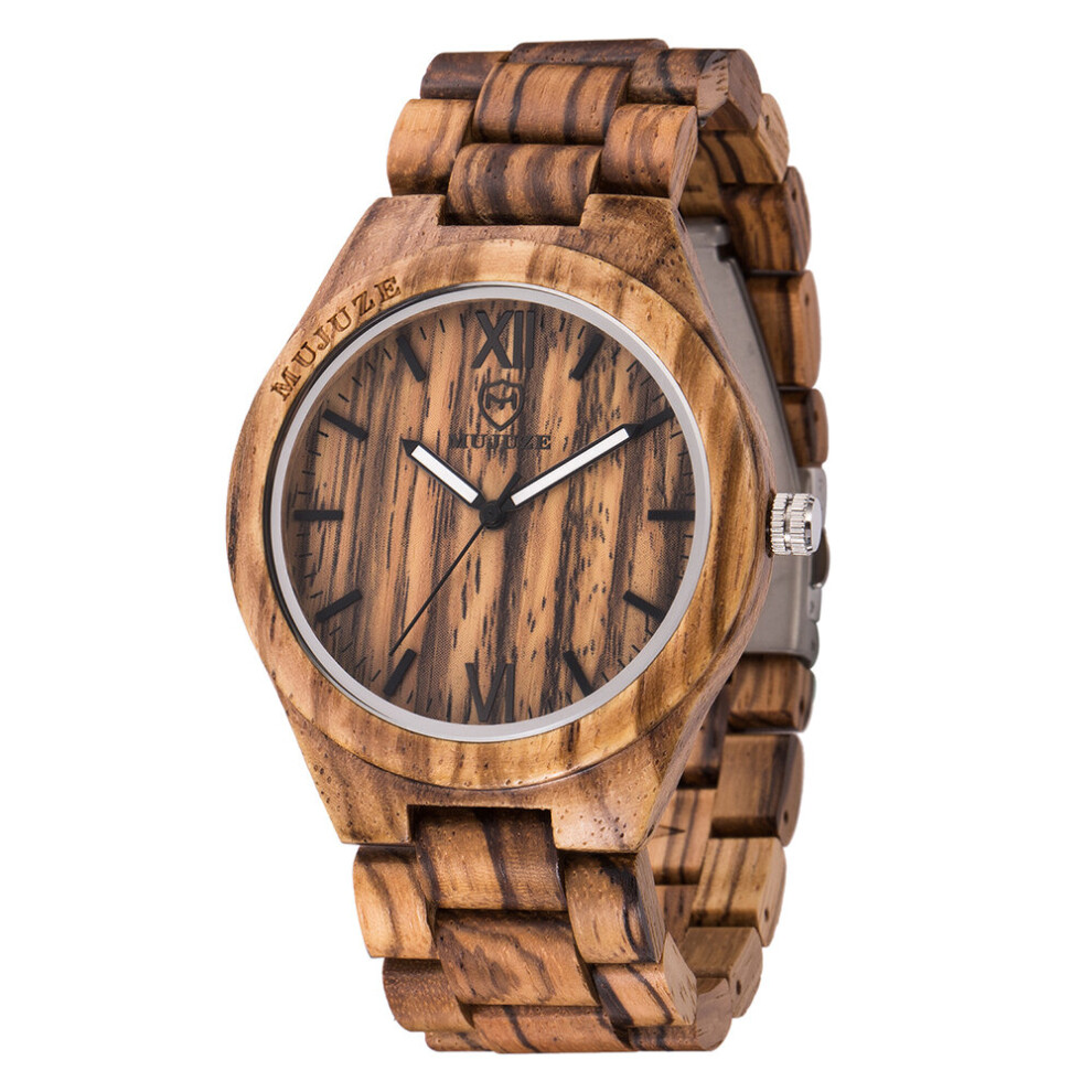 Top Mens Wristwatches All Wood Male Quartz Watch-image-OPC-PBTJ7DY-NEW
