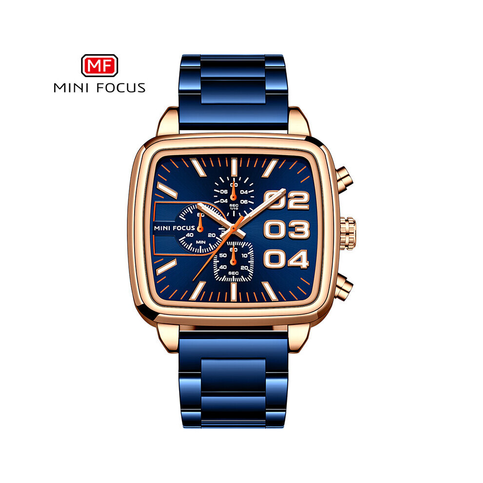 MINI FOCUS Men's Watches Top Stainless Steel Chronograph Quartz Man Waterproof Luminous Wrist Watch-image-OPC-PBTJ7Q5-NEW