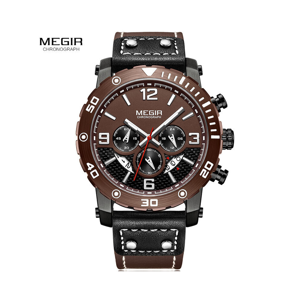 24 Hours Leather Sports Army Quartz Wrist Watches for Man Chronograph Military Stopwatch Man Clock Relogios Masculino 2084G-BKBN-image-OPC-PBTJ7SY-NEW