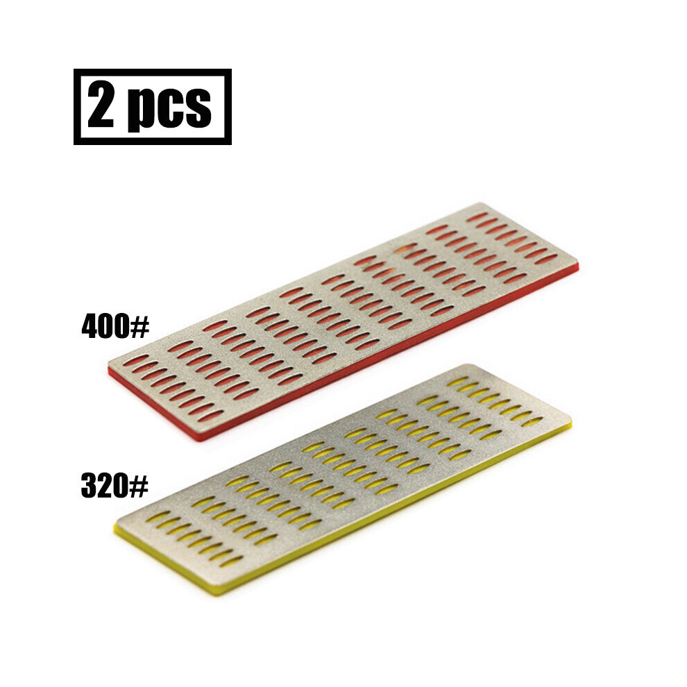(A-Transparent) 4 Sides 15X5x5cm Knife Sharpener Professional Kitchen Stone Diamond Whetstone Diamond Sharpening Stone 200 300 400 600 Grit 4853843674749