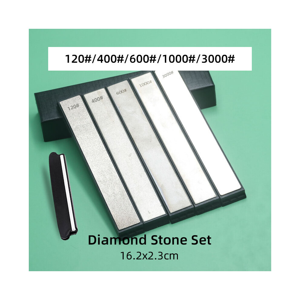 Diamond Knife Sharpening Stone 120 400 600 1000 3000# Grit Fixed Angle Knife Sharpener Stones Grinder Grindstone Whetstone Tool 4853843735815
