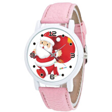 Christmas Children Watches Leather Strap Cartoon Anna Kids Watch Girls Student Wristwatch Clock Reloj Infantil ????