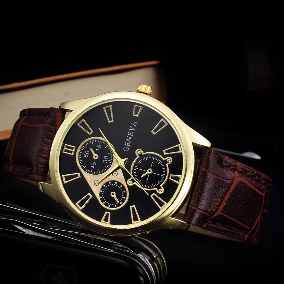 Retro Smart Watch For Men Women Leather Band Analog Alloy Quartz Wrist Watch Men's Watch Relogio Masculino Multicoloured 885653660487