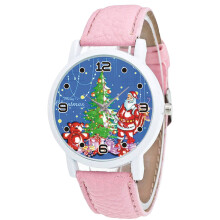 Cartoon Quartz Watch Child Leather Watches Christmas Watch Women Wristwatches Clock Relogio Feminino Girl Watches
