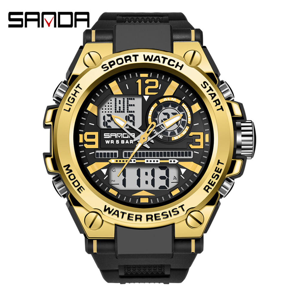 SANDA Sports Men's Watches Top Military Quartz Watch Men Waterproof S Shock Clock Relogio Masculino 6024-image-OPC-PBTJFNW-NEW