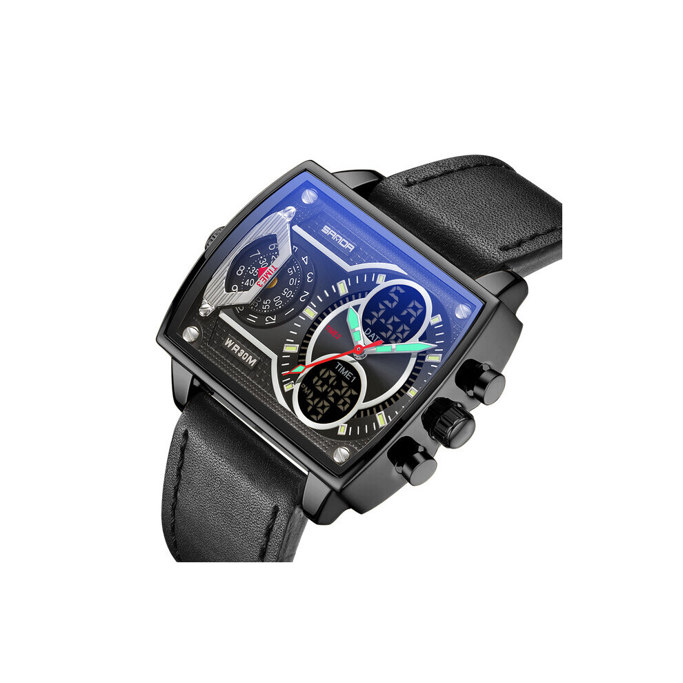 Mens Watches Top Digital Quartz Dual Display Wristwatch For Men Clock Relogio Masculino 6032-image-OPC-PBTJFQP-NEW