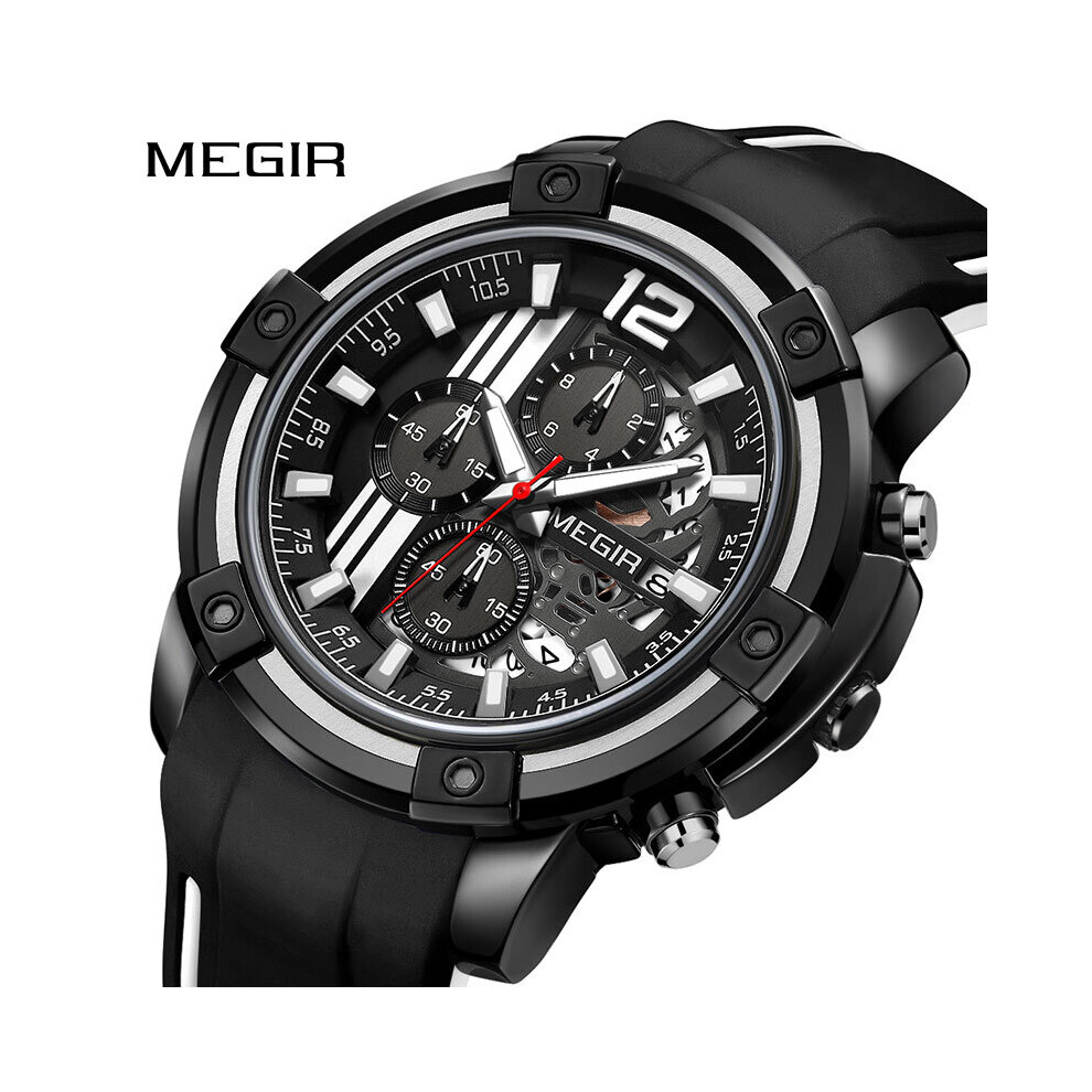 2021MEGIR Men's Casual Silicone Quartz Wristwatches Waterproof Calander Sport Watches Relogio Masculino Men Military Clcok-image-OPC-PBTJFJF-NEW