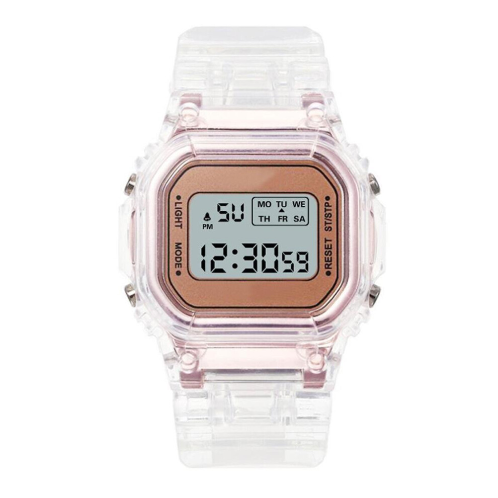 Watch Women Top Silver LED Digital Wristwatch Electronic Analog Quartz Sports Clock drop Wrist Watch
