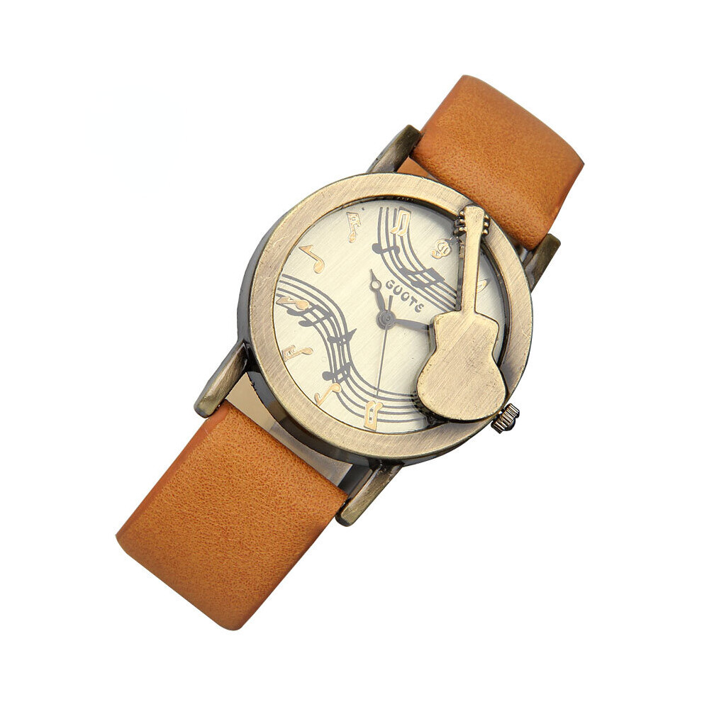 Women Music Casual Quartz Watch Women Leather Strap Dress Watches Relogio Feminino Clock Creative Retro Student Watch-image-OPC-PBTJG7Q-NEW