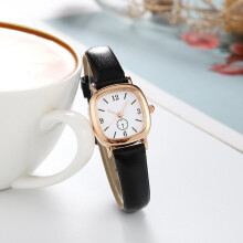 Small girls small slender leather watch ladies small square wrist watch9