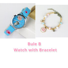Cheese Cat Pattern Women Watch with Bracelet Quartz Analog Ladies Watches Kids Girls Student Clock Gift Relogio Feminino