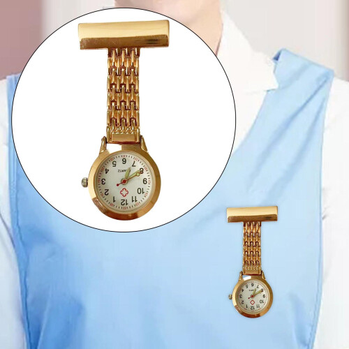 Clip on Fob Quartz Brooch Hanging Nurse Pin Watch Metal Men Women ...