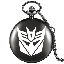 Dinosaur Pocket Watch Comic Movie Quartz Watches Souvenir Chain Clock Famous for Men Boys Teens Relogio De Bolso