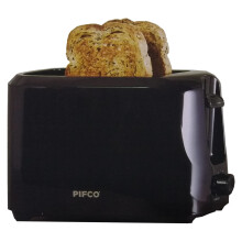 Black 2 Slice Variable Browing Control Toaster Removable Crumbs Tray