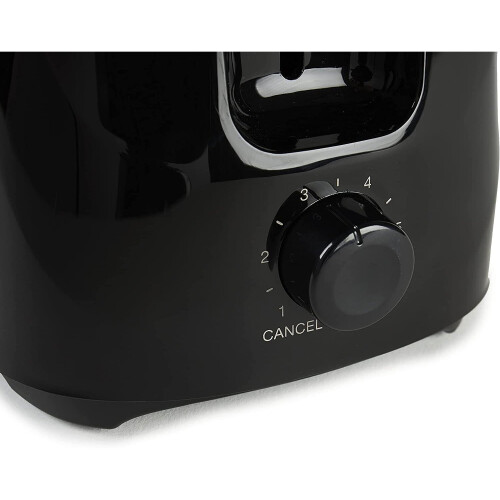 Black 2 Slice Variable Browing Control Toaster Removable Crumbs Tray 2