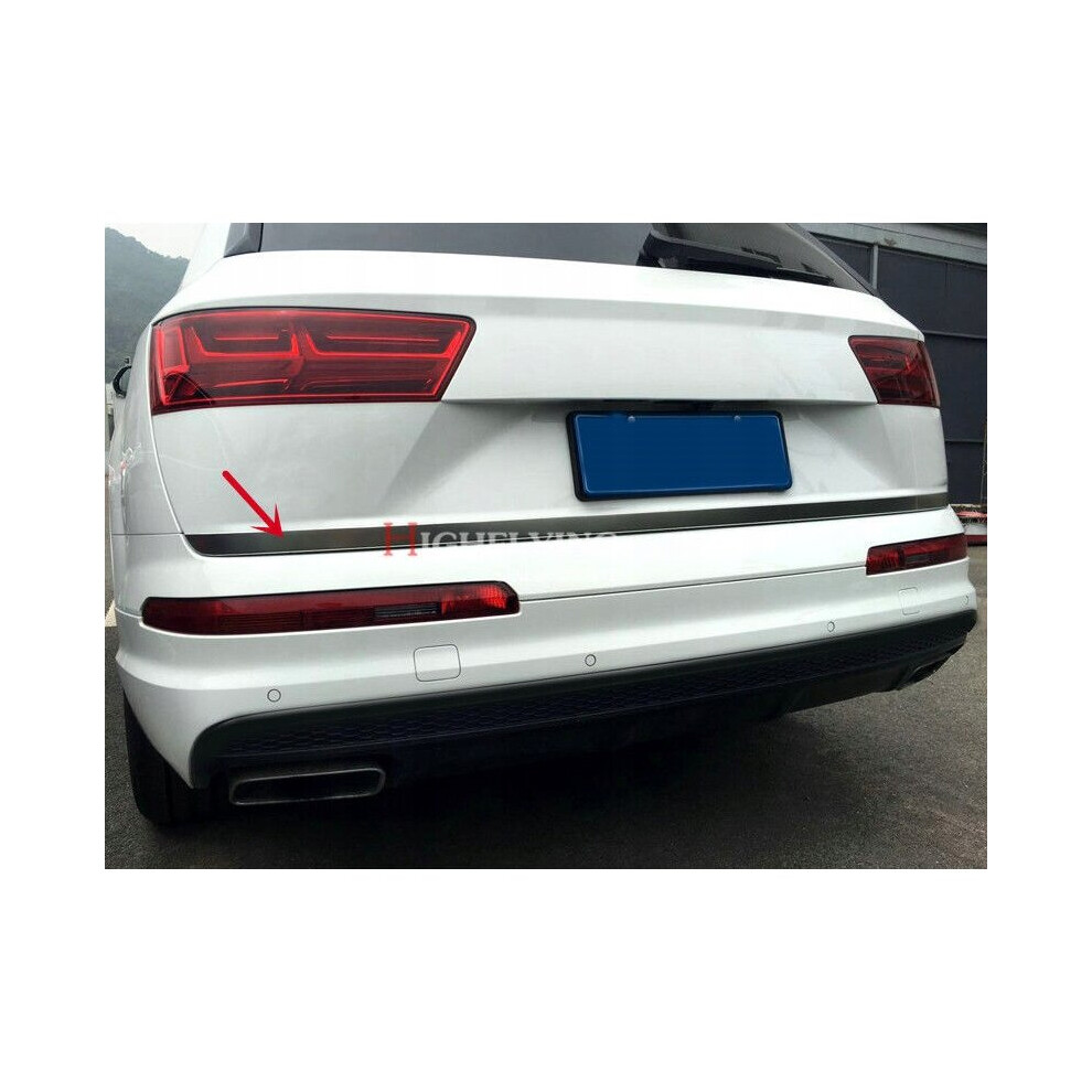 Audi Q7 4M 2015+ Chrome Trunk Trim - Tailgate Accent - Premium Car Rear Detail 4116459638995