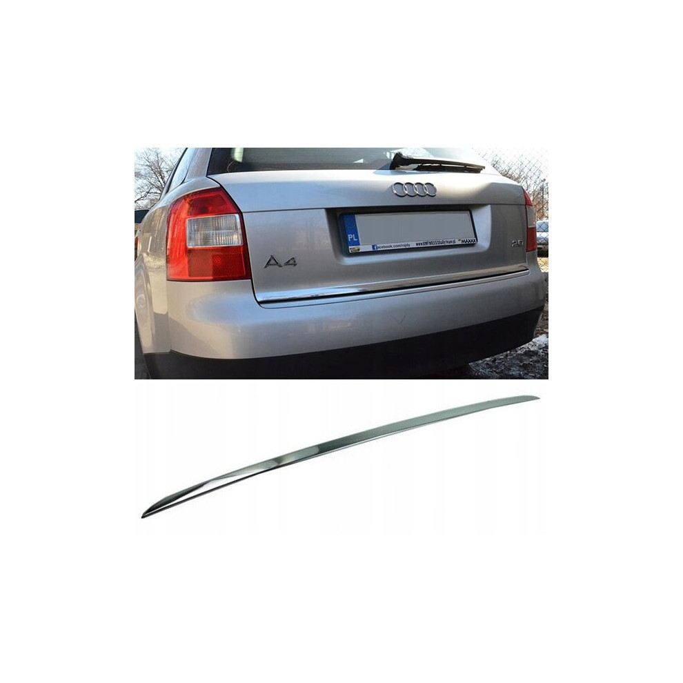 Audi A4 B6 Station Wagon - Chrome Trunk Trim - Tailgate Accent - Premium Car Rear Detail 4116262874696