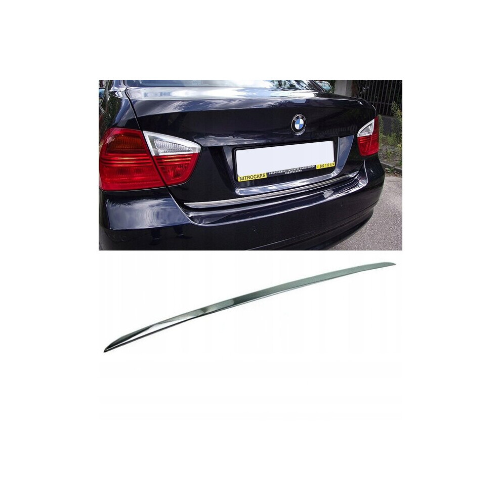 Bmw 3 E90 - Chrome Trunk Trim - Tailgate Accent 4118089543298
