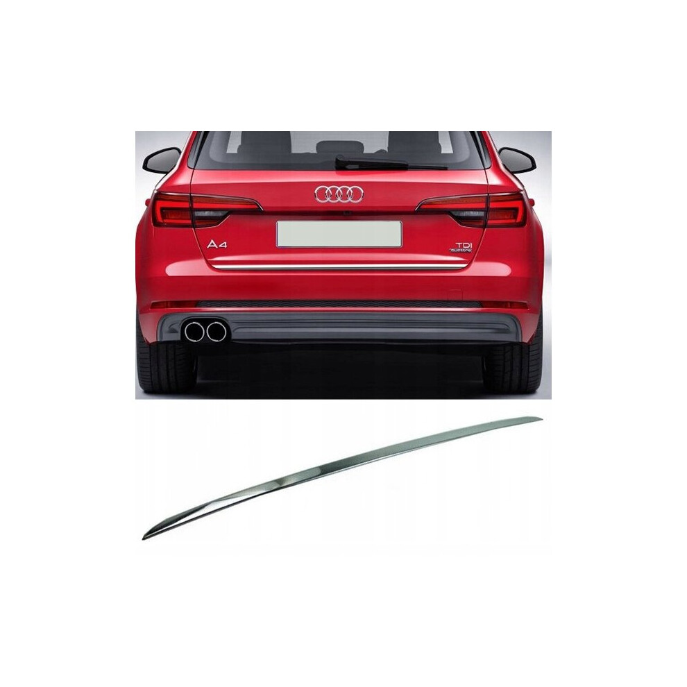 Audi A4 B9 Kombi 2020+ Chrome Trunk Trim - Tailgate Accent - Premium Car Rear Detail 4099076586293