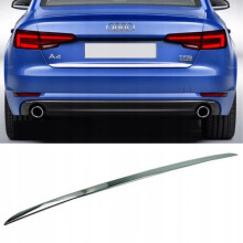Audi A4 B9 Sedan - Chrome Trunk Trim - Tailgate Accent - Premium Car Rear Detail