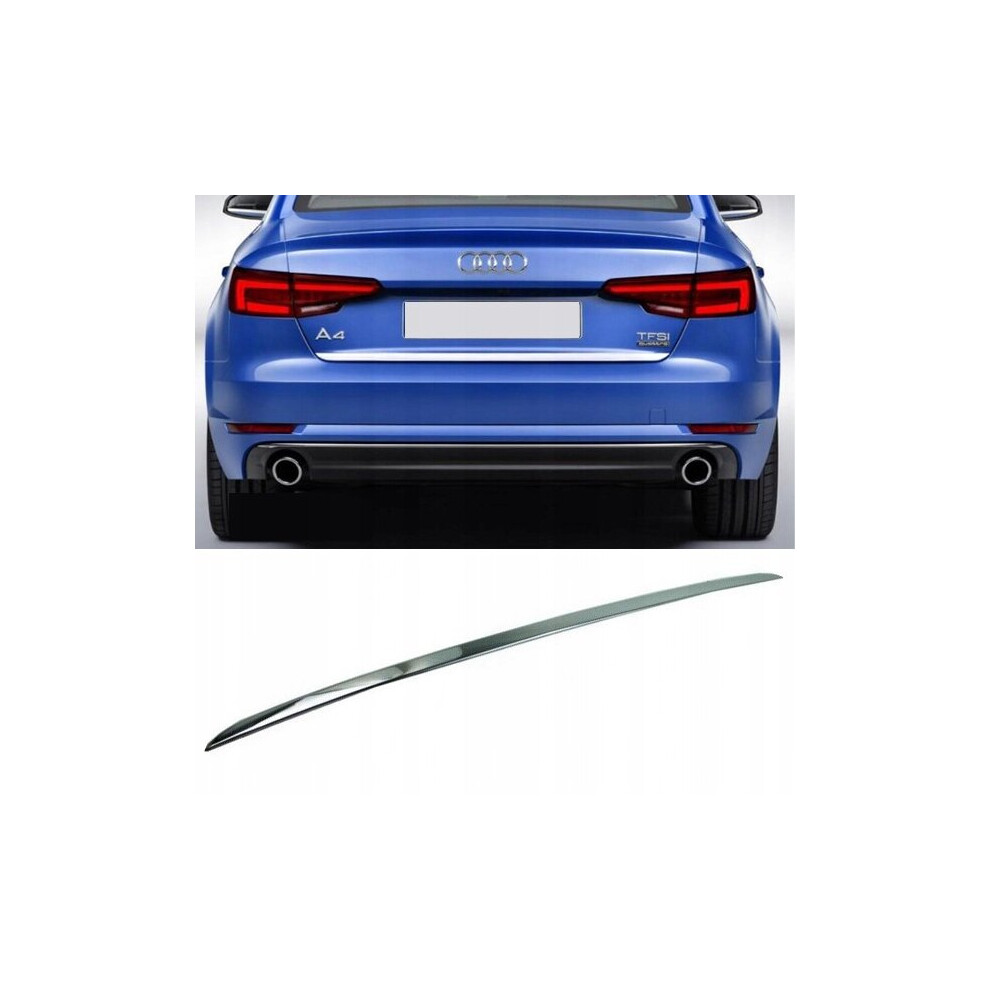 Audi A4 B9 Sedan - Chrome Trunk Trim - Tailgate Accent - Premium Car Rear Detail