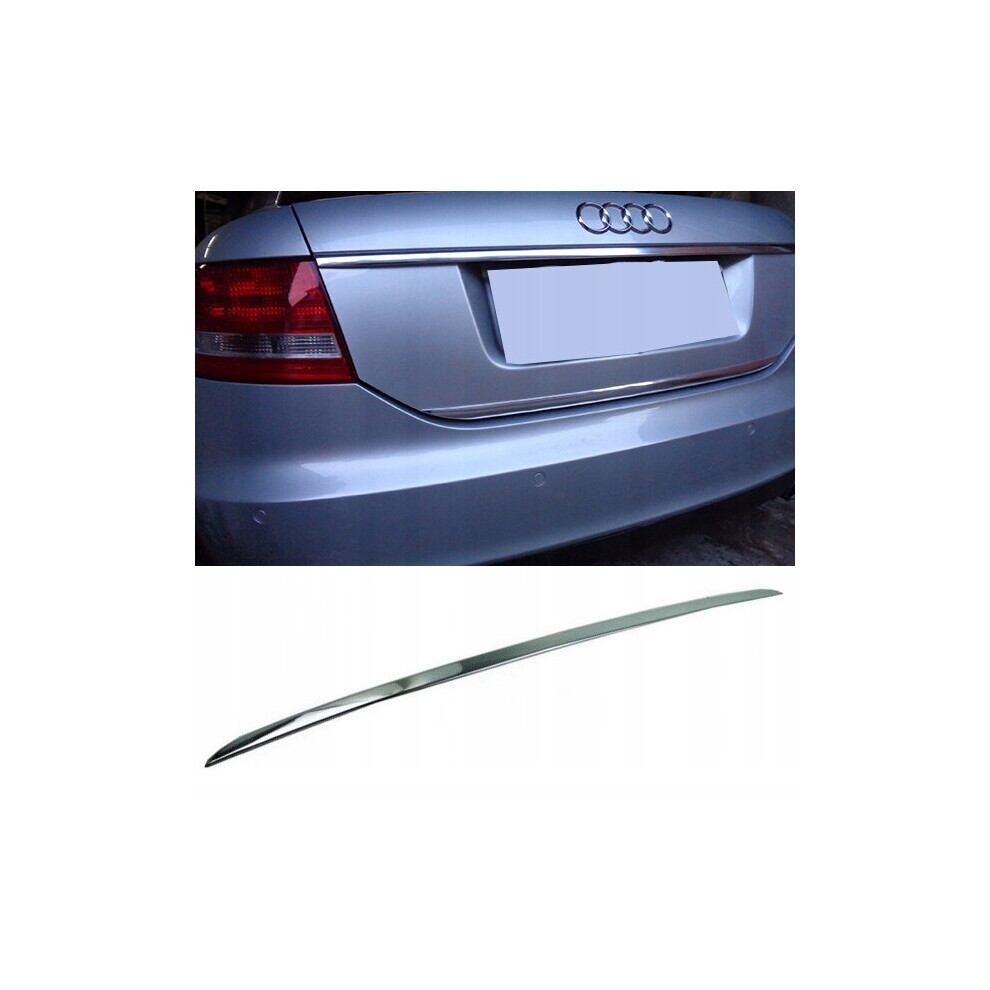 Audi A6 C6 Sedan Chrome Trunk Trim - Tailgate Accent - Premium Car Rear Detail 4104049942072