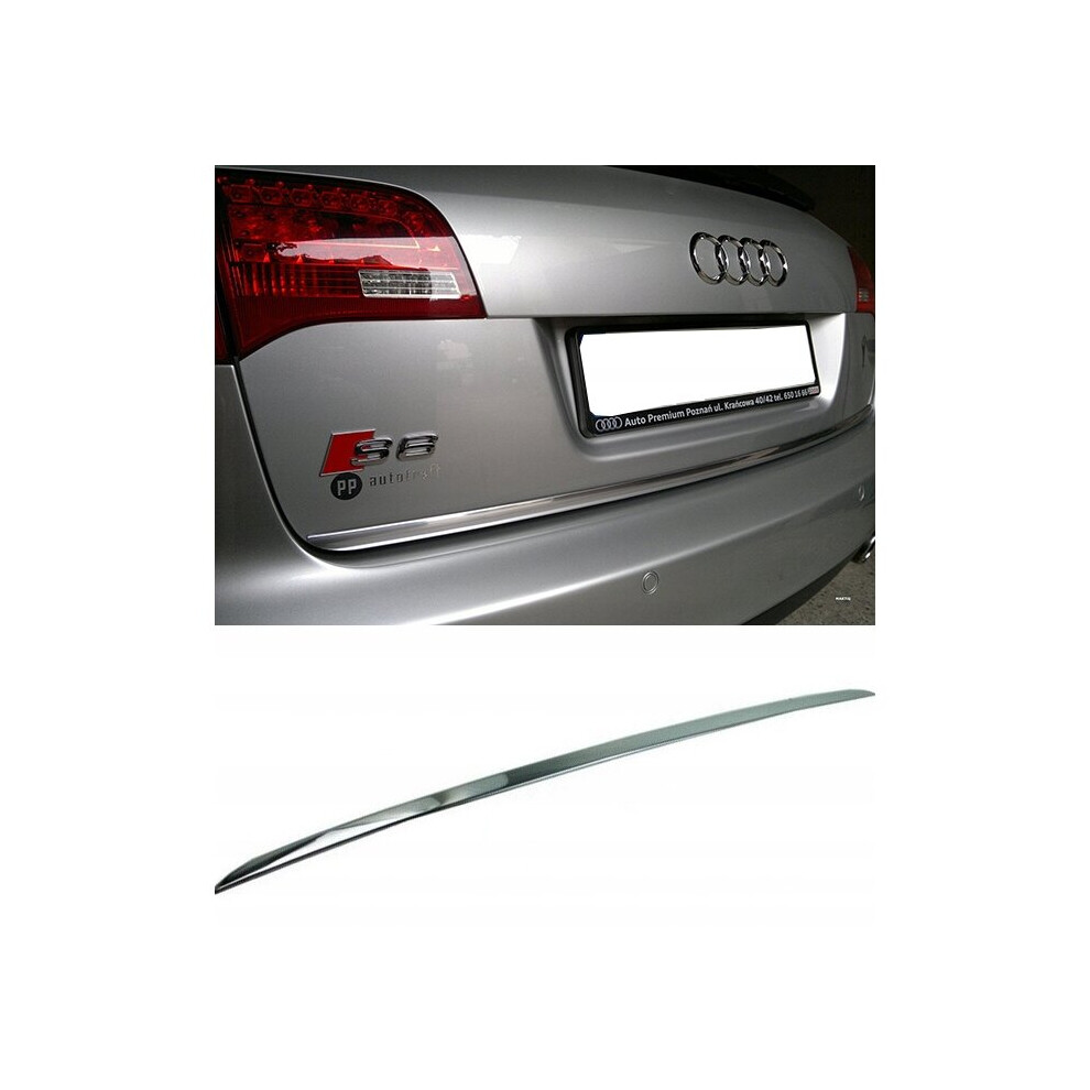 Audi A6 C6 Station Wagon - Chrome Trunk Trim - Tailgate Accent - Premium Car Rear Detail 4126766324726