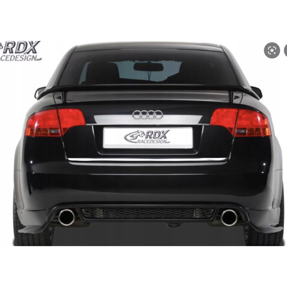 Audi A4 B7 Sedan - Chrome Trunk Trim - Tailgate Accent - Premium Car Rear Detail 4088023046607