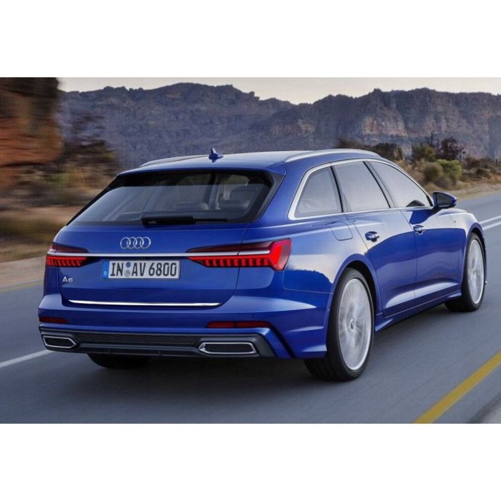 Audi A6 C8 Avant Chrome Trunk Trim - Tailgate Accent - Premium Car Rear Detail