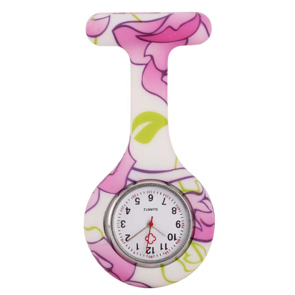 Nurse Watches Printed Style Clip-on Fob Brooch Pendant Pocket Hanging Doctor Nurses Medical Quartz Watch EIG88-image-OPC-PBTJMMT-NEW