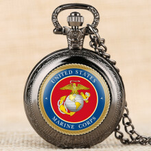 Retro Mens Quartz Pocket Watch Eagle Quartz Analog Watch for Boy Arabic Numeral Pocket Watches for Teenager