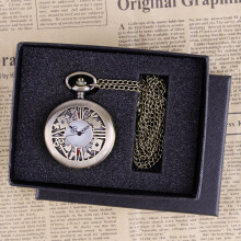 Alice Theme Rabbit Necklace Pendant Watch For Children Kids Casual Quartz Pocket Watches reloj hombre