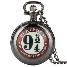 Quartz Pocket Watch for Boys Adorable Sign Sticker Pocket Watches for Girls Practical Arabic Numerals Dial Pendant Watch