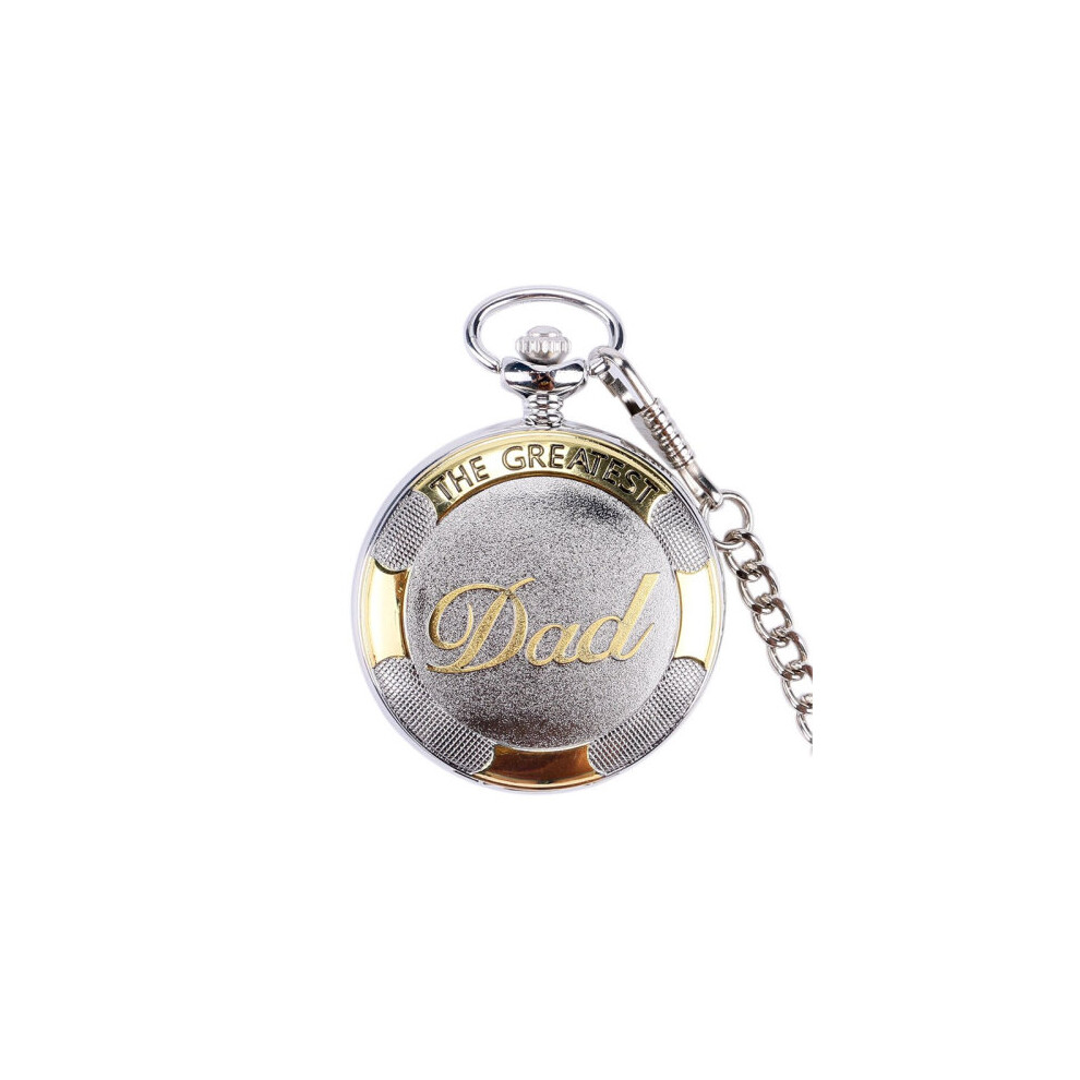 High Mens Bronze Big Size DAD Men Women Pocket Watch With Chain Men male masculino relogio hombre Saati-image-OPC-PBTJP5M-NEW