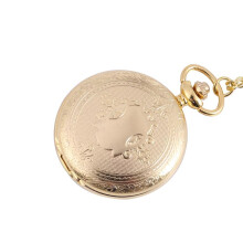 8849Retro case surface open pocket watch strap chain men's and women's accessories