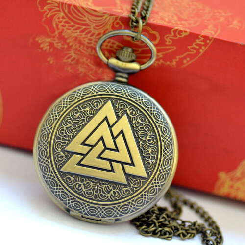 1014Triangle pocket watch retro stack triangle pyramid pocket watch three triangle pocket watch 1
