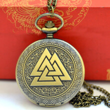 1014Triangle pocket watch retro stack triangle pyramid pocket watch three triangle pocket watch