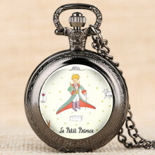 Necklace Mens Pocket Watch Retro Pattern Pocket Watch for Boy Arabic Digital Quartz Pocket Watches for Teenager
